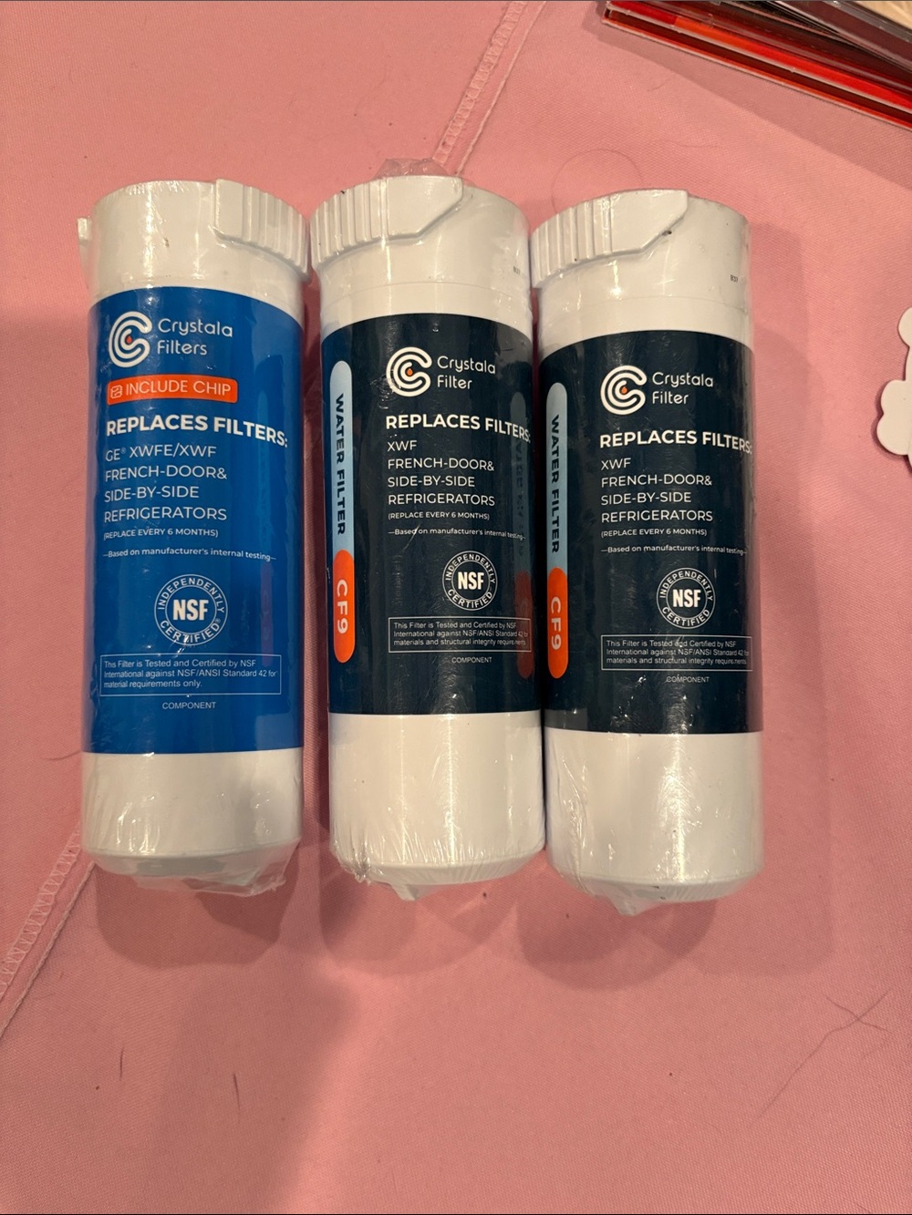 3 - Crystala XWF Refrigerator Water Filters
